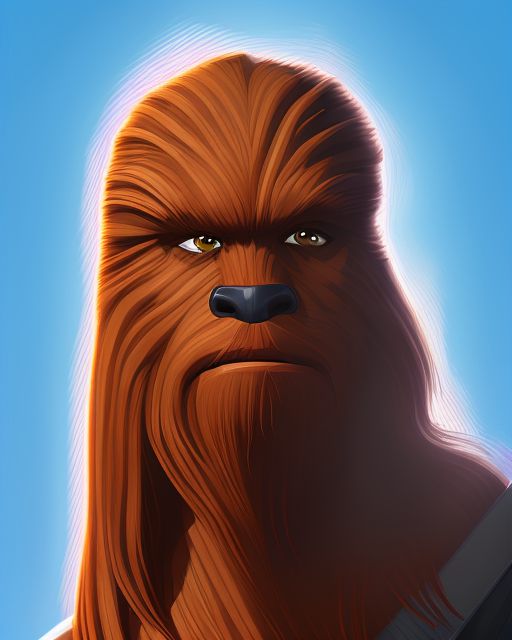 00100-20221024000414 1553828714 Euler a 100 10 Masterpiece, high quality character portrait of Chewbacca, arcane-style, star wars.jpg